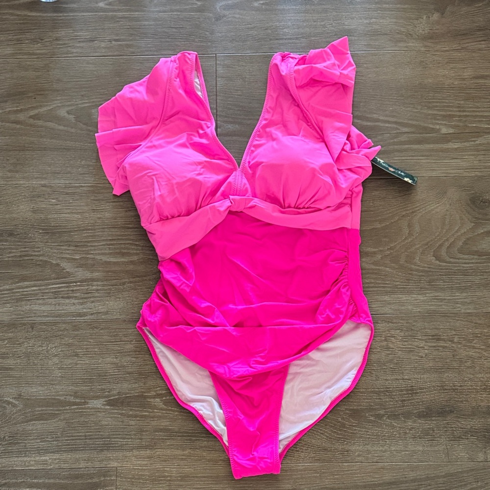 Vibrant Pink Women’s  One Piece Swimsuit